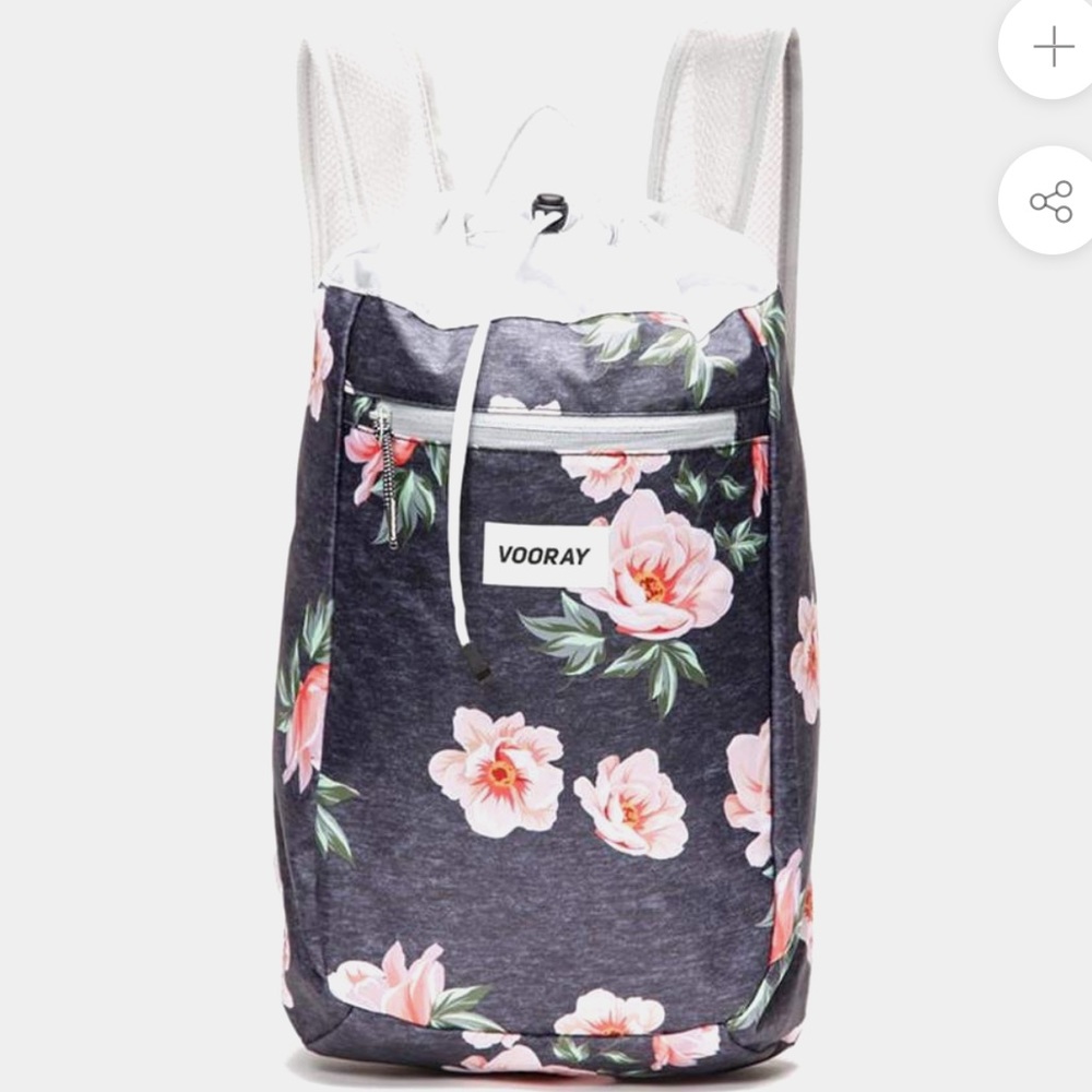 Vooray Stride Cinch Rose Navy Backpack NWT